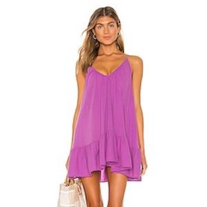 Revolve 9 seed st tropez ruffle mini dress petal NWT